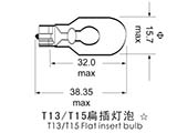 T13/T15扁插燈泡